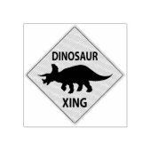 Dinosaur Xing Rubberstempel (Afrduk)