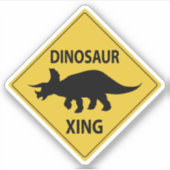 Dinosaur XING Sticker (Voorkant)