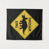 Dinosaur Xing Wandkleed (Voorkant (horizontaal))