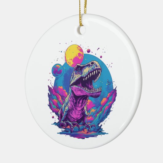 Dinosaur Xmas Tree Buffalo Pset Trex Dinosaur Chr Keramisch Ornament (Links)