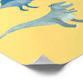 Dinosaur Yellow Personalized Poster (Hoek)