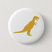 Dinosaur Yellow Ronde Button 5,7 Cm (Voorkant)