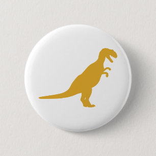 Dinosaur Yellow Ronde Button 5,7 Cm