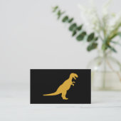 Dinosaur Yellow Visitekaartje (Staand voorkant)