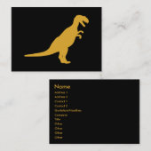 Dinosaur Yellow Visitekaartje (Voorkant / Achterkant)