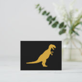 Dinosaur Yellow Visitekaartje (Staand voorkant)