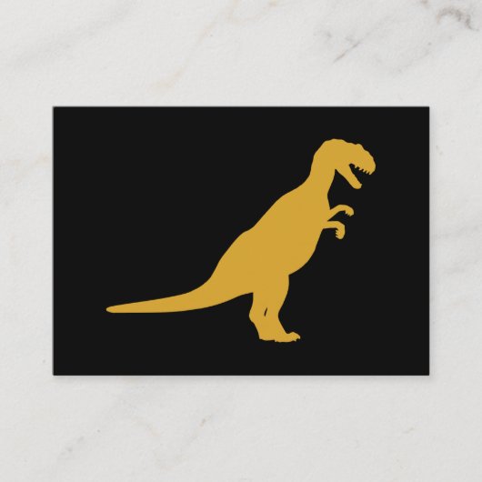 Dinosaur Yellow Visitekaartje (Voorkant)