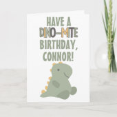 Dinosaur Young Child Birthday Kaart (Voorkant)