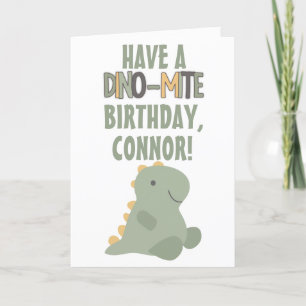 Dinosaur Young Child Birthday Kaart