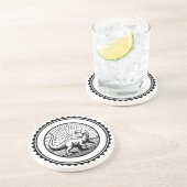 Dinosaur Zandsteen Onderzetter (Zijkant)