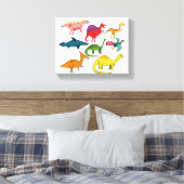 Dinosaur-| Zazzle_Growshop. Canvas Afdruk (Insitu (Slaapkamer))