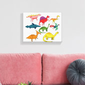 Dinosaur-| Zazzle_Growshop. Canvas Afdruk (Insitu (Woonkamer))