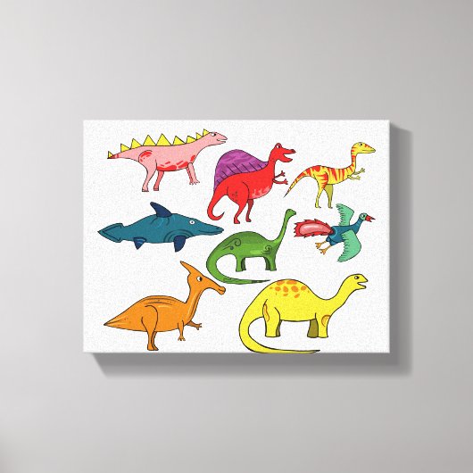 Dinosaur-| Zazzle_Growshop. Canvas Afdruk (Voorkant)