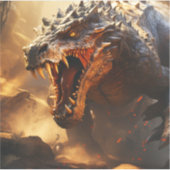 DinosaurCustom-Cut Vinyl Sticker (Voorkant)