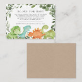 Dinosaurenboeken voor de kaart van Baby (Voorkant / Achterkant)