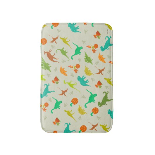 Dinosaurenpatroon Badmat (Voorkant Verticaal)