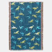 Dinosaurenpatroon Deken (Voorkant Verticaal)