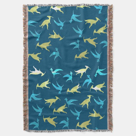 Dinosaurenpatroon Deken (Voorkant Verticaal)