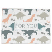 Dinosaurenpatroon Groot Cadeauzakje (Achterkant)