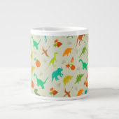 Dinosaurenpatroon Grote Koffiekop (Voorkant)