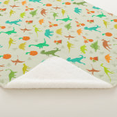 Dinosaurenpatroon Sherpa Deken (3/4)