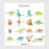 Dinosaurenpatroon Sticker (Vel)