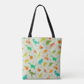 Dinosaurenpatroon Tote Bag (Achterkant)
