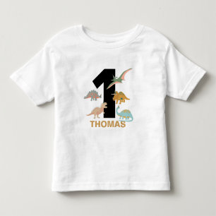 Dinosaurië Kinderen Handgetekende Boho Dinosaurius Kinder Shirts