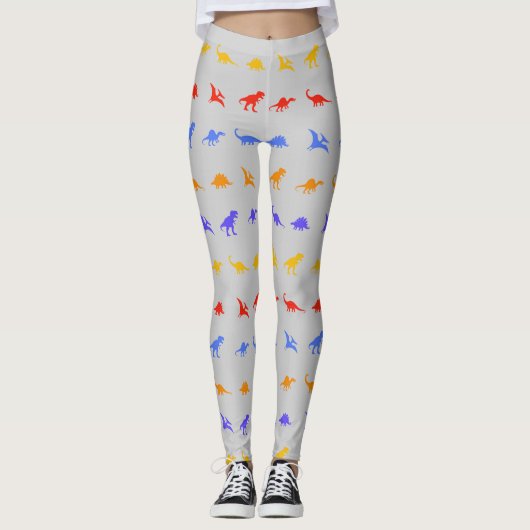 Dinosauriër afdruk leggings (Voorkant)