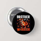 Dinosauriër Broer Van Krijger Leukemie Bewustzijn Ronde Button 5,7 Cm (Voorkant /achterkant)