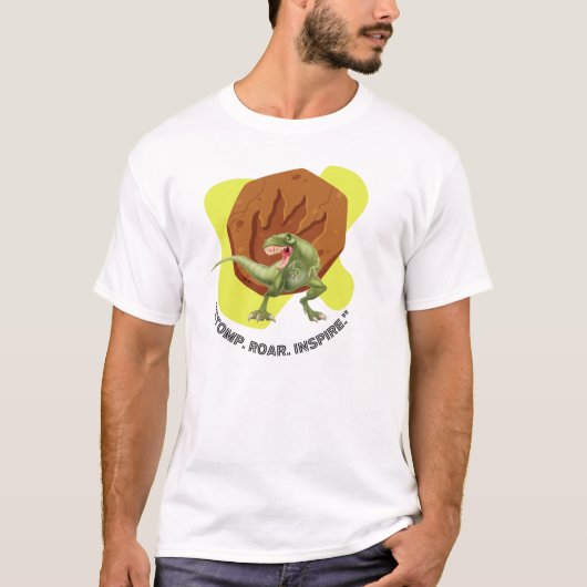 dinosauriër citaat t-shirt (Voorkant)