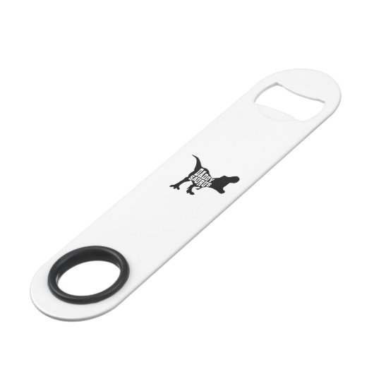 Dinosaurier Daddysaurus T-Rex Speed Flessenopener (Voorkant Gekanteld)
