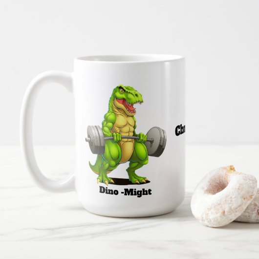 dinosauriër koffiemok (Met donut)