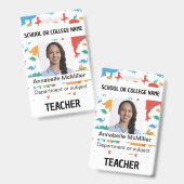 Dinosauriër leraar Professor Badge (Voor- en achterkant)