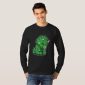 Dinosauriër Liefhebber Schattige Triceratops T-shirt (Voorkant volledig)