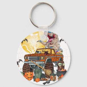 dinosauriër monstertruck Halloween Sleutelhanger