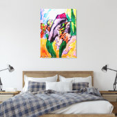 Dinosauriër rotsen  canvas afdruk (Insitu (Slaapkamer))
