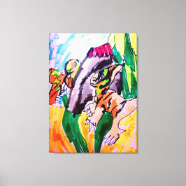 Dinosauriër rotsen  canvas afdruk