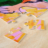 Dinosauriër stenen  legpuzzel (Zijkant)