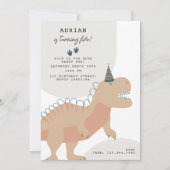 Dinosauriërs Boho Prehistorisch Feest Dieren Verja Kaart (Voorkant)