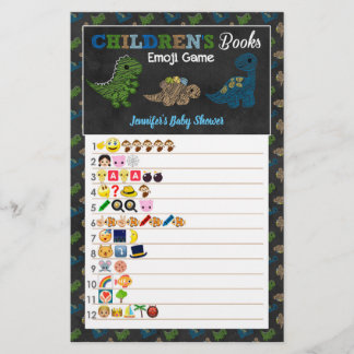 Dinosauriërs Chalkboard Kinderboeken Emoji Game