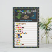 Dinosauriërs Chalkboard Kinderboeken Emoji Game (Staand voorkant)