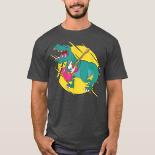 Dinosauriërs die gitaar spelen t-shirt