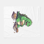 Dinosauriërs dieet morgen fleece deken (Voorkant (Horizontaal))