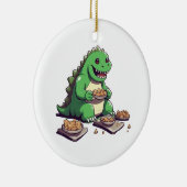 Dinosauriërs dieet morgen keramisch ornament (Rechts)