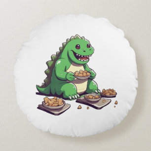Dinosauriërs dieet morgen rond kussen