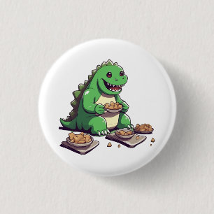 Dinosauriërs dieet morgen ronde button 3,2 cm