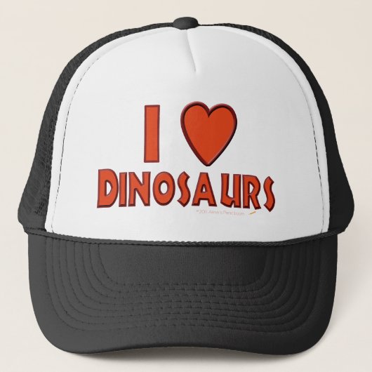 Dinosauriërs Dinosaur Lover Red Trucker Pet (Voorkant)