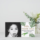 Dinosauriërs! Dinosaur Verjaardagsfeest Bedankt (Staand voorkant)