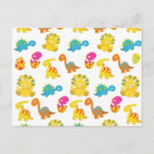 Dinosauriërs, Dinosaurenpatroon, Baby Dino Briefkaart (Voorkant)